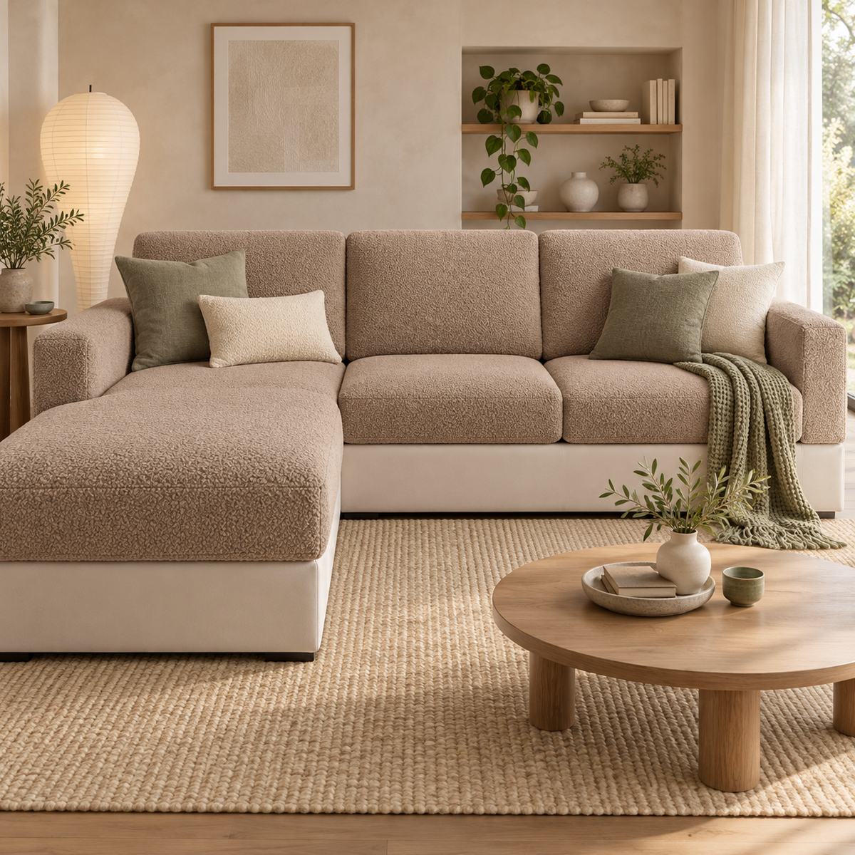 Cozy Pebble Stretch Sofa Cover