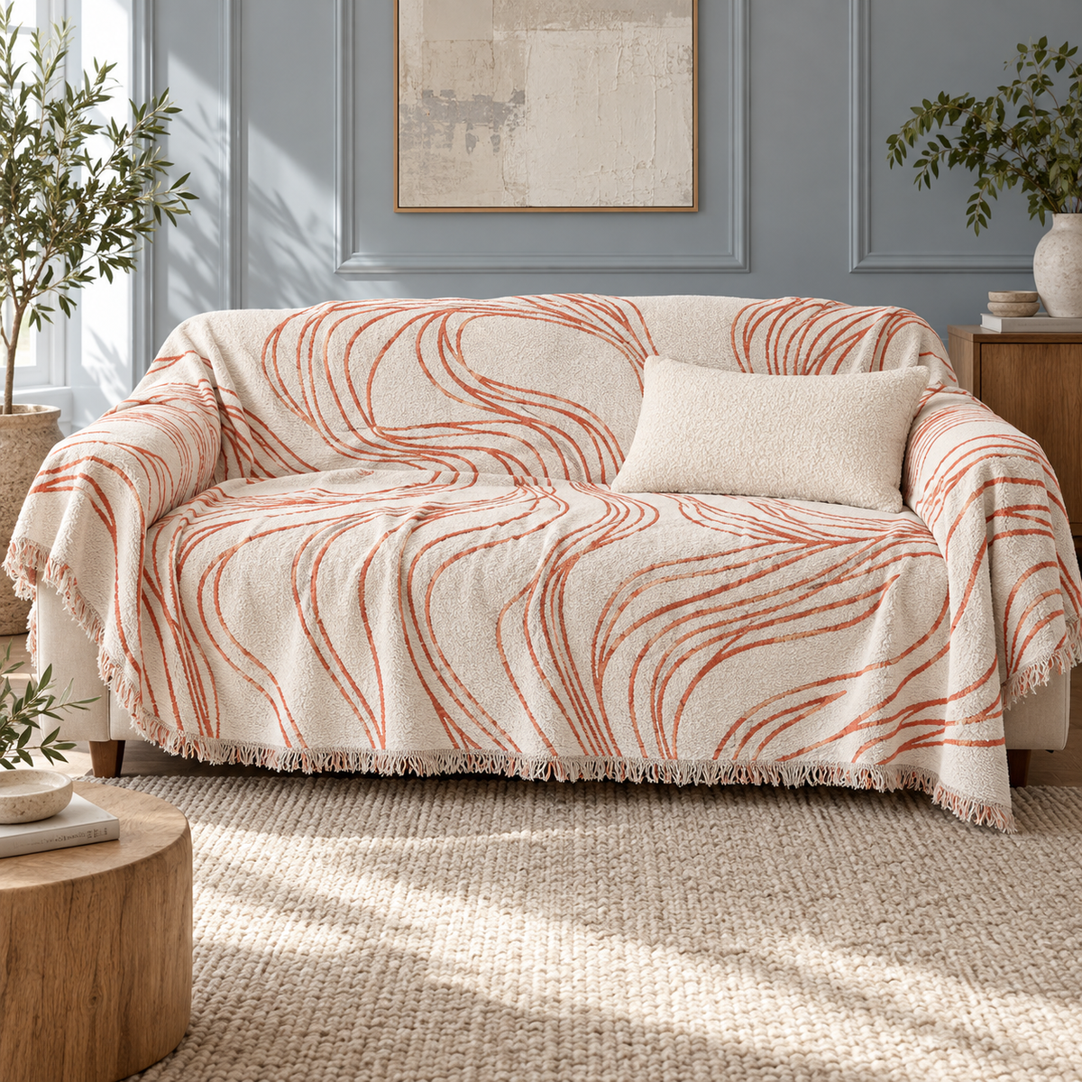 Softline Reversible Chenille Sofa Throw