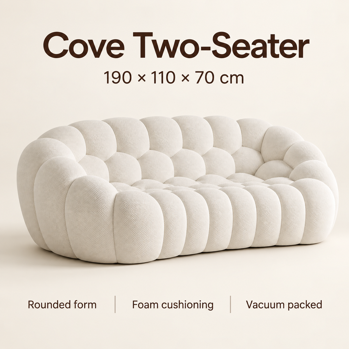 Cove Bubble Two-Seater Sofa