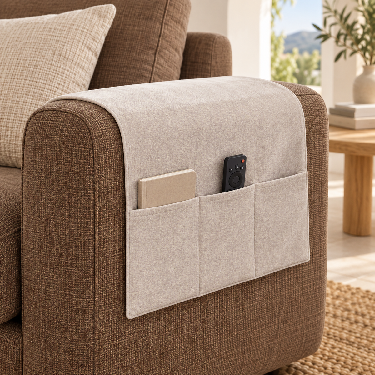 Nook Chenille Armrest Organiser