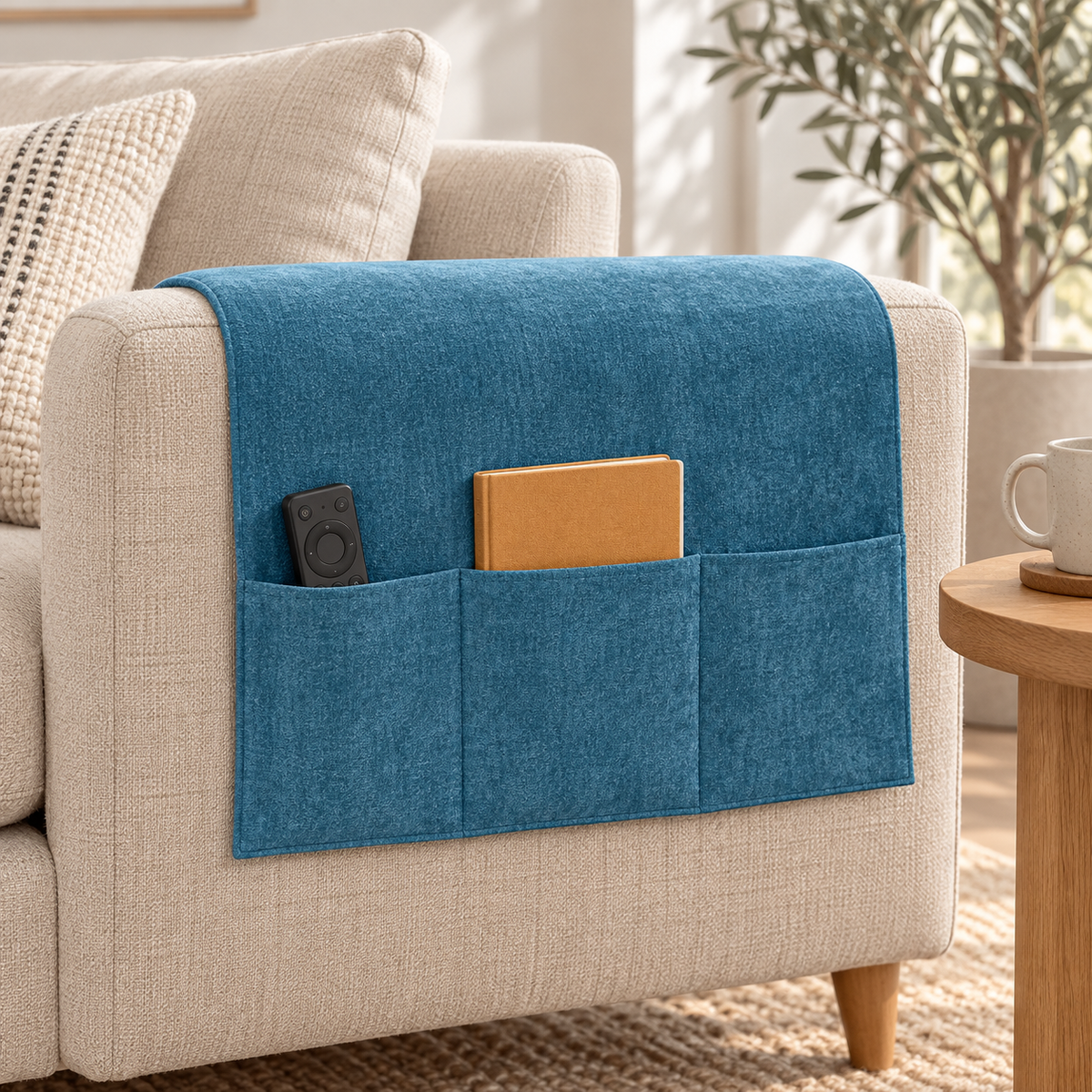 Nook Chenille Armrest Organiser