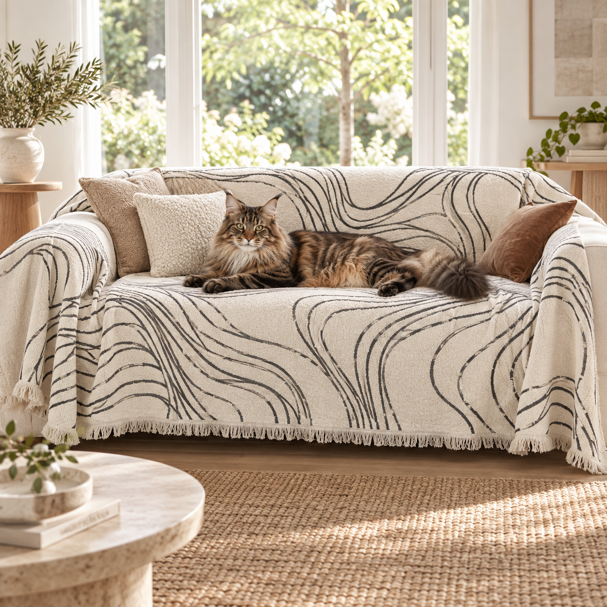 Softline Reversible Chenille Sofa Throw