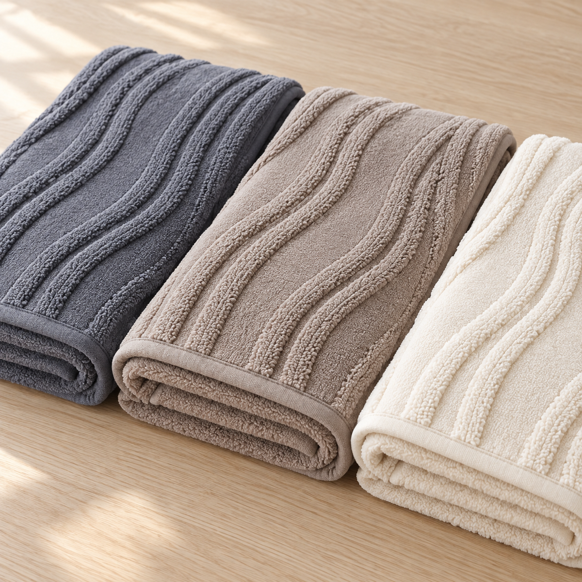 Cozy Wave Plush Sofa Cover