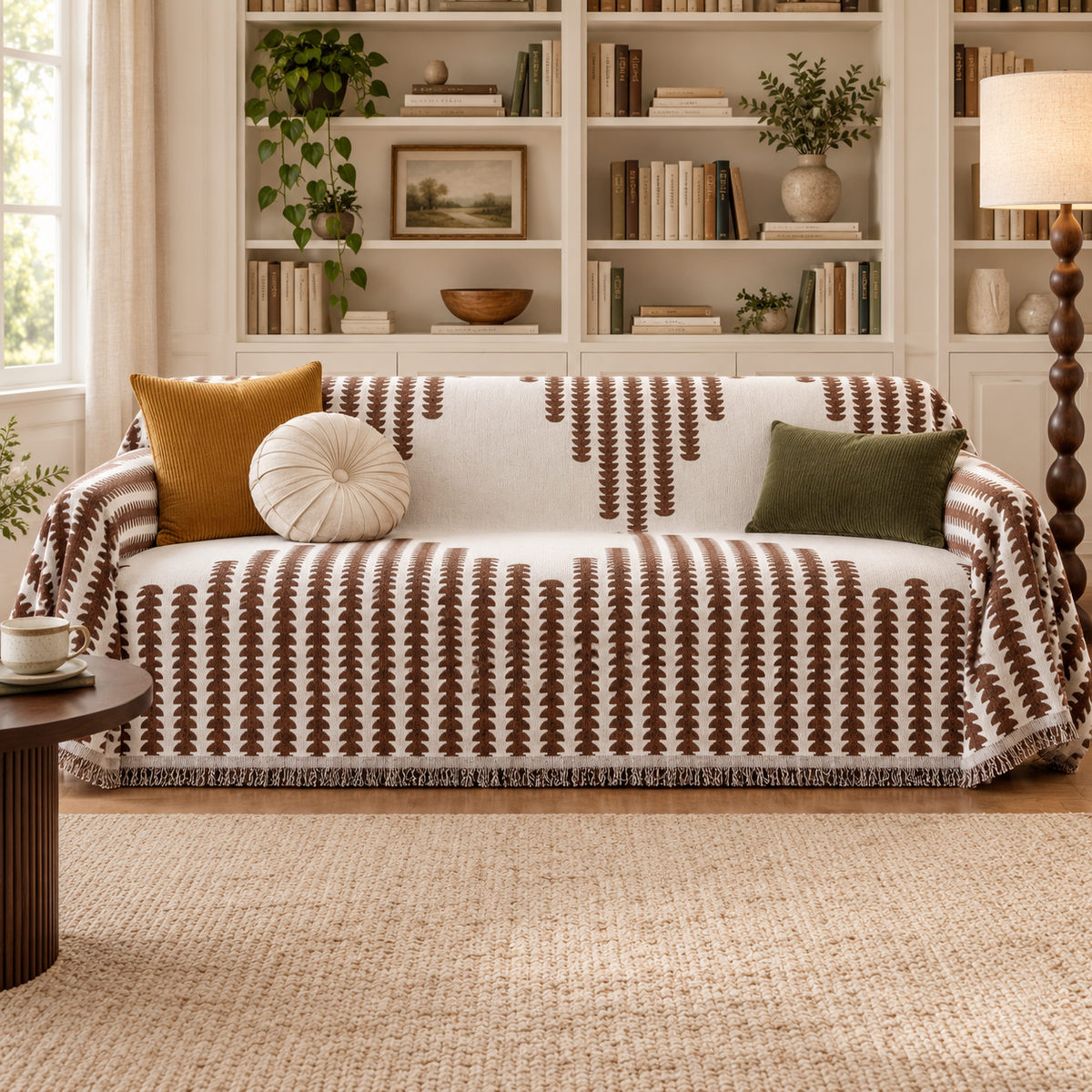 Cozy Reversible Chenille Sofa Cover